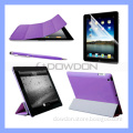 for iPad 2/3/4 Folded Magnetic Smart Cover Case & Stylus & Screen Protector